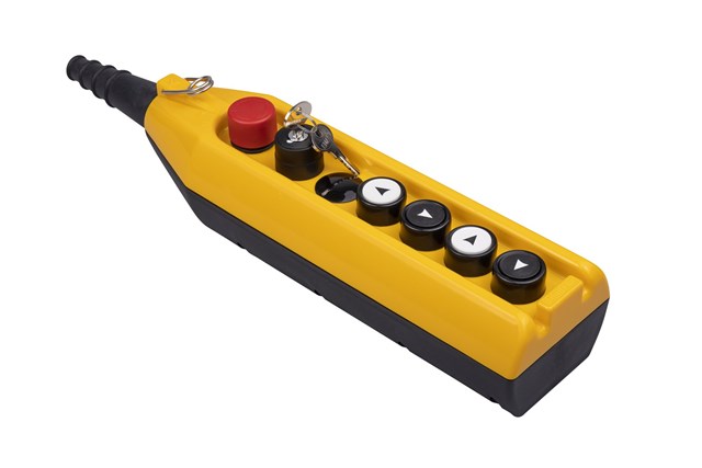 PV Series 7 Hole Single Speed 1NC Key Selector Crane Pendant Station